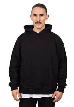 Blackskies Oversize Heavyweight Hoodie Sweater | Streetwear Luxus Pullover Herren Damen Sweater Sweatshirt Pulli - Schwarz - Large von Blackskies