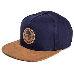 Blackskies Pathfinder Snapback Cap | Schirm Unisex Premium Baseball Mütze Kappe Basecap Verstellbar One Size - Blau Beige von Blackskies