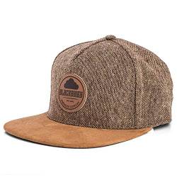 Blackskies Pathfinder Snapback Cap | Schirm Unisex Premium Baseball Mütze Kappe Basecap Verstellbar One Size - Braun Melliert Beige von Blackskies