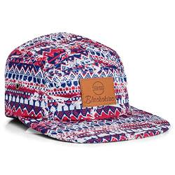 Blackskies Quetzalcoatl 5-Panel Cap Damen Herren Baseball Mütze Kappe Blumen Suede Azteken Native von Blackskies