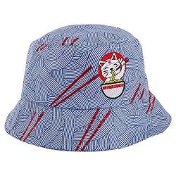 Blackskies Ramen Bucket Hat Unisex Sonnenhut Fischerhut Blau Nudeln Katze Japan von Blackskies