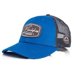 Blackskies Razor Baseball Cap | Herren Damen Schirm Premium Snapback Trucker Mütze Kappe Basecap Kappe Grau-Blau von Blackskies