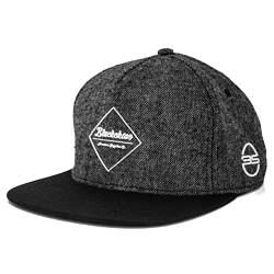 Blackskies Snapback Cap Schwarz Braun Grau Wolle Schirm Unisex Premium Baseball Mütze Kappe, Anubis, Einheitsgröße von Blackskies