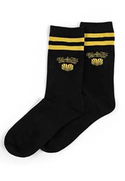 Blackskies Team Retro Socken Tennissocken Schwarz-Schwarz-Gelb - EU 35-38 von Blackskies