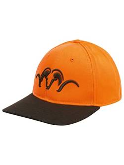 Blaser Striker Kappe Orange - Jagdkappe mit Logo-Bestickung aus 100% Baumwolle - Drückjagdkappe, Größe:S/M von Blaser