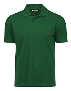 Blasfemus 669 Herren-Poloshirt mit kurzen Ärmeln, bestickt, grün, Large von Blasfemus