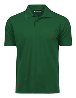 Blasfemus 669 Herren-Poloshirt mit kurzen Ärmeln, bestickt, grün, XL von Blasfemus