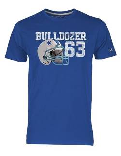 Blasfemus T-Shirt Herren Bulldozer 63, Königsblau, XL von Blasfemus