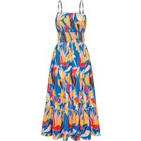 BlauWave A-Linien-Kleid Damen Ärmellos Blumenkleid Maxikleid Casual (1-tlg., Maxikleid Casual Cami-Kleid) Geeignet für tägliche Reisen von BlauWave