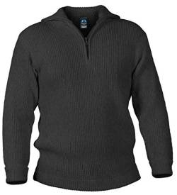 Blauer Peter - Merino Troyer - Pullover - 10 Farben, Farbe:Anthrazitmeliert, Größe:50 von Blauer Peter