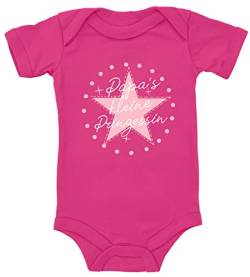 Blauer-Storch Baby Body Papas kleine Prinzessin Stern Geschenk für Kleinkind Kurzarm Bio Baumwolle von Blauer-Storch