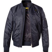 Blauer. USA Herren Blouson blau Mikrofaser unifarben von Blauer. USA