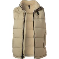 Blauer. USA Herren Daunenweste beige Mikrofaser unifarben von Blauer. USA