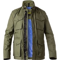 Blauer. USA Herren Fieldjacket grün Mikrofaser unifarben von Blauer. USA