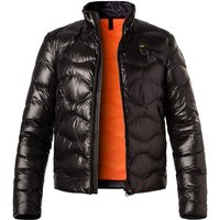 Blauer. USA Herren Steppjacke schwarz Mikrofaser unifarben von Blauer. USA