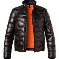 Blauer. USA Herren Steppjacke schwarz Mikrofaser unifarben von Blauer. USA