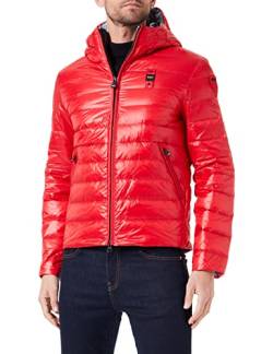 Blauer Herren Kurze, gefütterte Daunenjacke mit Öffnung Steppjacke, 567 rotes Band, XX-Large von Blauer