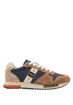 Blauer Herrenschuhe, Modell Sneakers niedrig S4QUEENS01/NUB, aus Kunstleder., braun, 43 EU von Blauer