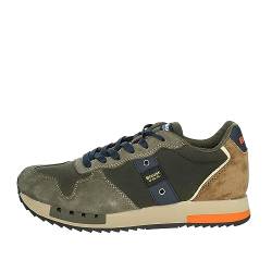 Scarpe Blauer sneaker Queens in suede/ tessuto military/ brown U24BU06 F3QUEENS01 43 von Blauer