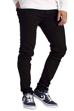 BlauerHafen Herren Slim Fit Jeanshose Stretch Designer Hose Super Flex Denim Pants (28W / 30L, Schwarz) von BlauerHafen