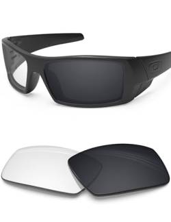 BlazerBuck Anti-salz Ersatzgläser für Oakley Gascan - Klares Schwarz Photochrom von BlazerBuck