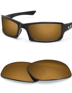 BlazerBuck Polycarbonat Polarisierte Ersatzgläser für Oakley Fives Squared - Perlengold AR Beschichtet von BlazerBuck