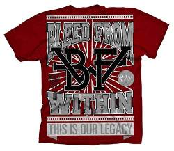 Bleed From Within - This is Our Legacy T-Shirt, rot, Grösse M von Bleed From Within