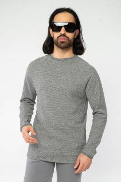 Gestreifter Sweater aus Hanf & Bio Baumwolle, Leinen & Hanf von Bleed
