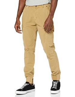 BLEND BHBHNAN Herren Cargohose Lange Hose mit Stretch und elastischer Beinabschluss Regular Fit, Größe:W36/30, Farbe:Sand Brown (75107) von Blend