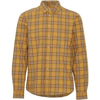 Blend Langarmhemd Kariertes Holzfäller Hemd Basic Freizeit Shirt aus Baumwolle 5088 in Gelb von Blend