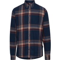 Blend Langarmhemd Kariertes Holzfäller Hemd Flanell Freizeit Shirt aus Baumwolle 4378 in Blau-Rot von Blend