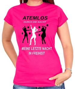 Junggesellinnenabschied Tshirt | Atemlos durch die Nacht | JGA | Damen Shirt | Party, Hochzeit, Feier | Braut | Braut Team | Gr. XS-3XL (L, Braut) von Blickfang