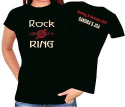 Junggesellinnenabschied Tshirt | JGA Shirt | Rock VOR DEM Ring | JGA | Damen Shirt | Party, Hochzeit, Feier | Braut | Braut Team | Gr. XS-3XL (M, Team Braut (SCHWARZ)) von Blickfang