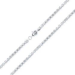 Bling Jewelry Schwere Große Massive 5MM Dicke .925 Sterling Silber Quadrat Box Ketten Halskette Für Männer Jugendliche Hergestellt In Italien 16 Zoll von Bling Jewelry