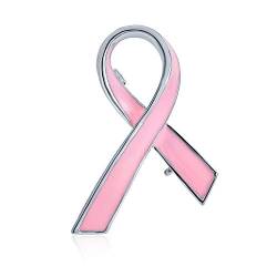 Prävention Und Awareness Rosa Band Brustkrebs Überlebende Brosche Pin Emaille Silber Vergoldet Einfach Inspirational Zubehör Für Frauen von Bling Jewelry