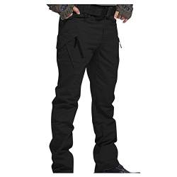 Blingko Cargohose Herren Bergsteigen Leichte Atmungsaktive Hose Gefüttert Fleece Warm Hosen Herrenhose Cargohose Große Größe Berghose Regular Fit Thermohose zum Wandern Camping Golf von Blingko