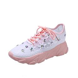 Blingko Damen Arbeitsschuhe rutschfeste Leichtgewichts Atmungsaktiv Sportschuhe Outdoor Sportschuhe Fitnessschuhe Sommerschuhe Teenager Mädchen Schuhe Damen Sneaker von Blingko