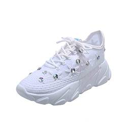 Blingko Damen Arbeitsschuhe rutschfeste Leichtgewichts Atmungsaktiv Sportschuhe Outdoor Sportschuhe Fitnessschuhe Sommerschuhe Teenager Mädchen Schuhe Damen Sneaker von Blingko