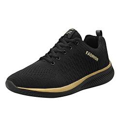 Blingko Damen Sneaker Schwarz Sportschuhe Laufschuhe Wedges Turnschuh Sneakers Turnschuhe Sportschuhe Freizeitschuhe Sneaker Damen Schwarz Damen Schuhe Sneaker Elegant Damen-Sneaker von Blingko