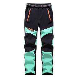 Blingko Damen Wanderhose Outdoorhose Winddicht Wasserdicht Arbeitshose Lange Regular Fit Thermohose Funktionshose Snowboardhose für Männer Winter Skihose Snowboardhose Trekkinghose von Blingko