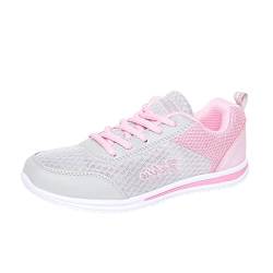 Blingko Sneaker Damen Weiß Outdoor Sportschuhe Atmungsaktiv Joggingschuhe mit Weicher Sohle Bequeme Straßenlaufschuhe Leichte Turnschuhe Fitness Straßenlaufschuhe Einzelschuhe von Blingko