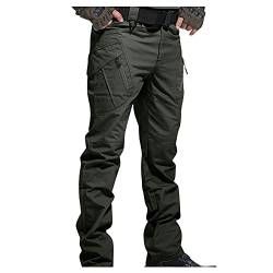 Cargohose Herren Winddicht Warm Gefüttert Skihose Winter Trekkinghose Lange Regular Fit Thermohose Funktionshose Men Pants für Männer Skihose Jogginghose Damen Thermo Sporthose von Blingko