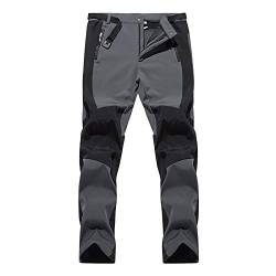 Outdoor Hosen Für Herren Wasserdicht Softshellhose Winddicht Wasserdicht Arbeitshose Lange Regular Fit Thermohose Funktionshose Cargo Freizeithose Winterhose Karierte Hose Laufhose Boulderhose von Blingko