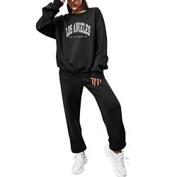 Trainingsanzug für Damen, Tik-Tok Damen Jogginganzug Sweatshirt-Jogginghose Sportanzug Sportswear Hausanzug Freizeitanzug Hosenanzug Fitnessanzug Running Sportswear Tops-Hosen Sets Sportbekleidung von Blingko