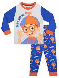 Blippi Jungen Schlafanzug Mehrfarbig 104 von Blippi