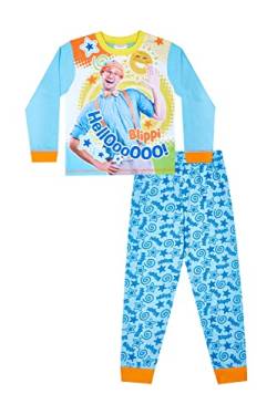 Blippi Langer Schlafanzug für Jungen, Blau, blau, 104 von Blippi