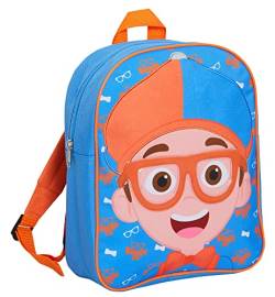 Blippi Rucksack für Kinder, Jungen, Mädchen, 3D-Rucksack für Kindergarten, Schultasche, blau, Einheitsgröße, Rucksack von Blippi