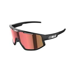 Bliz Damen, Herren Sonnenbrille Vision matt black-brown with red multi Einheitsgröße von Bliz