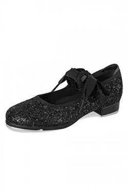 Bloch 351G Black Glitter Tap Shoes LH 13.5 s von Bloch