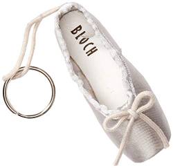Bloch Damen Mini Pointe Shoe Keyring Schlüsselanhänger, Silber, Einheitsgröße von Bloch